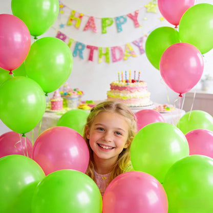 110pcs Black Balloon 12 inch, Black Latex Balloons for Birthday Party Baby Shower Wedding(with 2 Ribbons). - Colors A