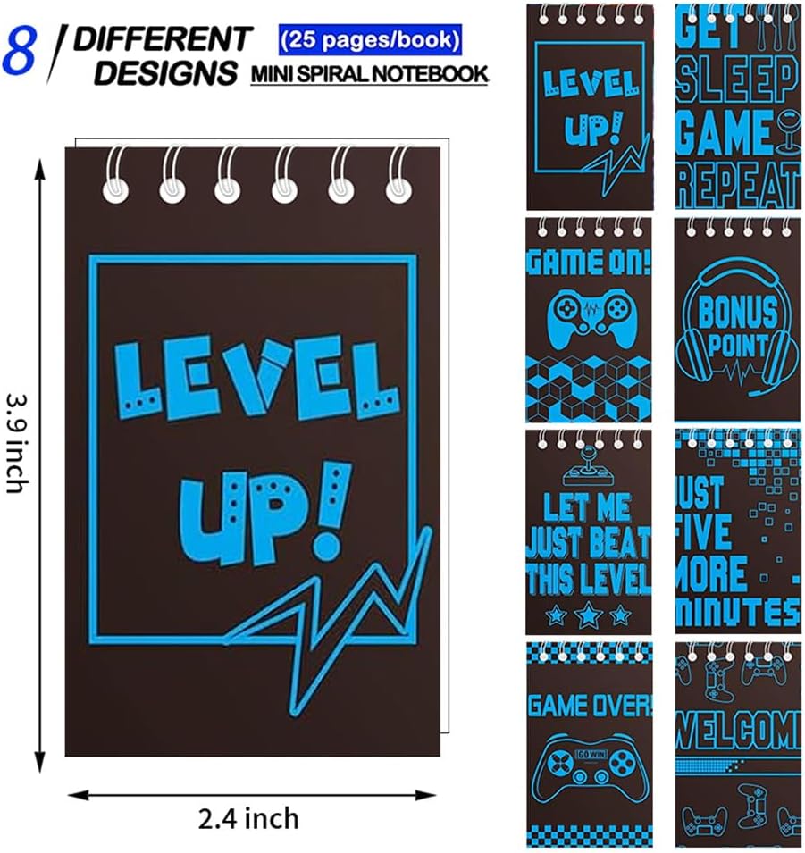 24pcs Hero Theme Mini Notebooks Party Supplies Favors Goodie Bag Stuffers Journal Pocket Notebook Supplies for City HeroTheme Birthday Party 8 Styles