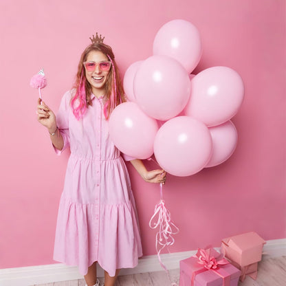110pcs Black Balloon 12 inch, Black Latex Balloons for Birthday Party Baby Shower Wedding(with 2 Ribbons). - Colors A