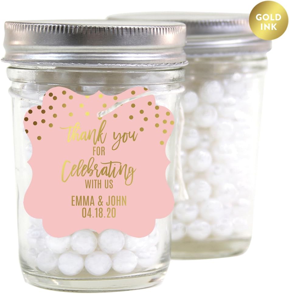 Andaz Press Blush Pink and Metallic Gold Confetti Polka Dots Bachelorette Party Bridal Shower Collection, Scavenger Hunt Game Cards, 20-Pack
