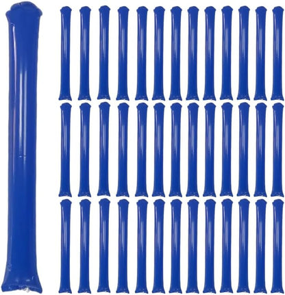 40pcs Round headTeam Spirit Boom Sticks Thunder Sticks Cheering Sticks Team Spirit Plastic Cheerleading Spirit Stick Clapper Inflatable Noise Maker Sports Supply (Glitter color)