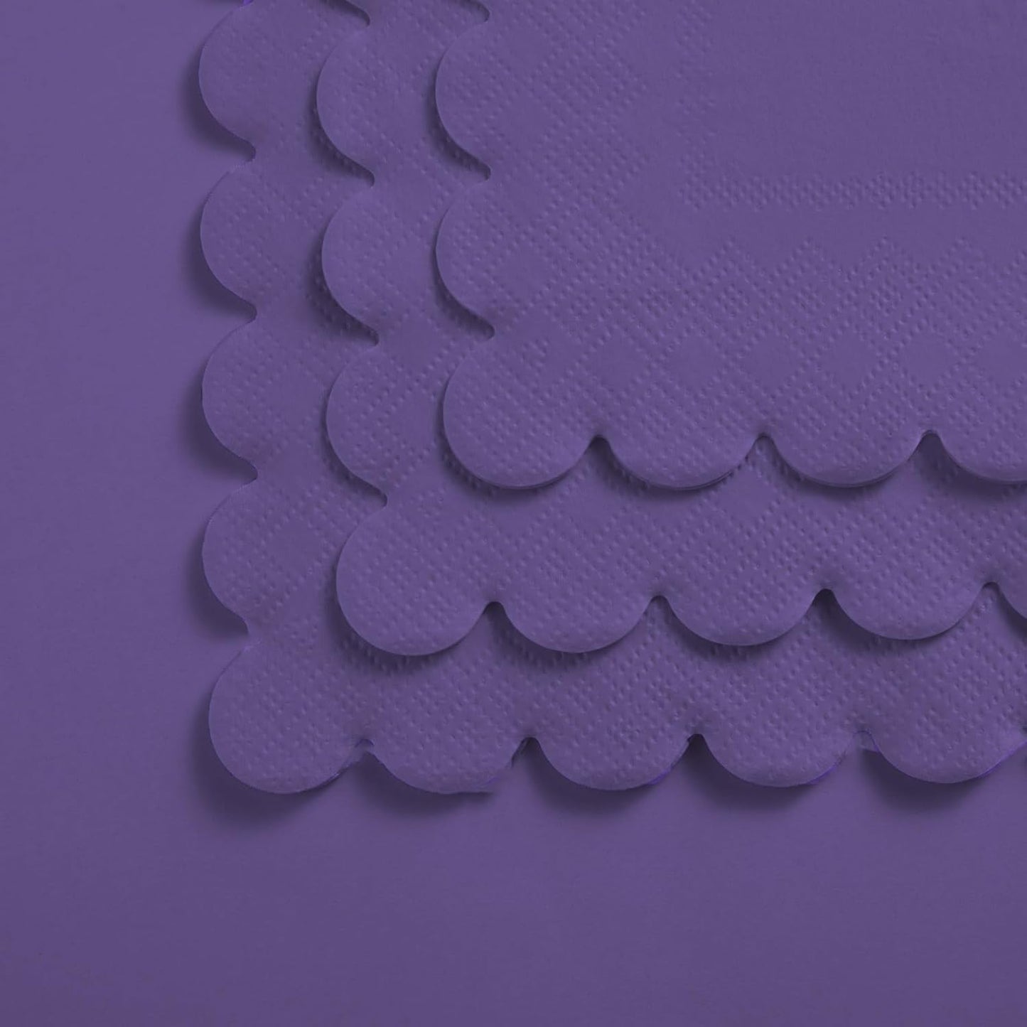 100 Pack Cocktail Napkin 2-Ply Scalloped Edged Dessert Napkins Folded 5 x 5 Inches Disposable Napkins for Dinner Wedding Birthday Party Bridal Anniversary Reception Event (Pink)