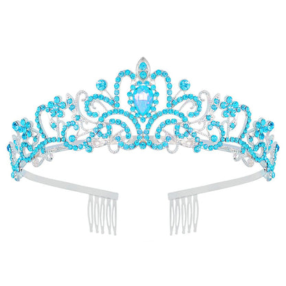 Tiara Crown for Women, Headband Hair Accessories for Birthday Wedding Party Costume Pink