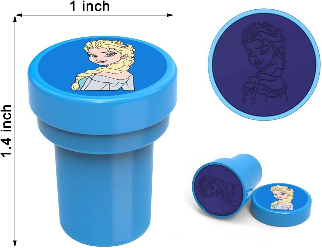 24 Pcs Princess Themed Stampers, Princess Birthday Party Supplies, Classroom Rewards Prizes, Goody Bag Treat Bag Stuff for Princess Birthday Party Gifts