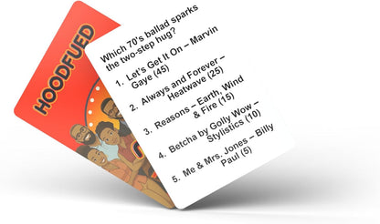 HoodFued : The Ultimate Family Trivia Card Game - A Culture-Centric Game That Brings Friends and Family Together for Fun and Knowledge and More Fun Than The Hood Charades Game for Family or Tabu