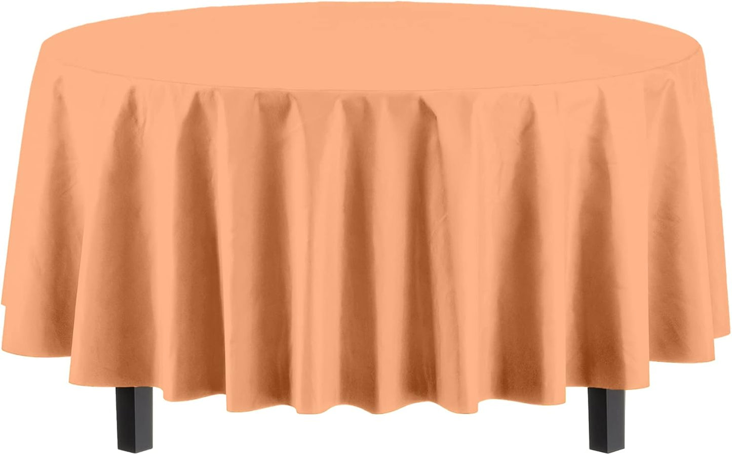 12-Pack Premium Plastic Tablecloth 54in. x 108in. Rectangle Table Cover - Dark Blue - Colors A