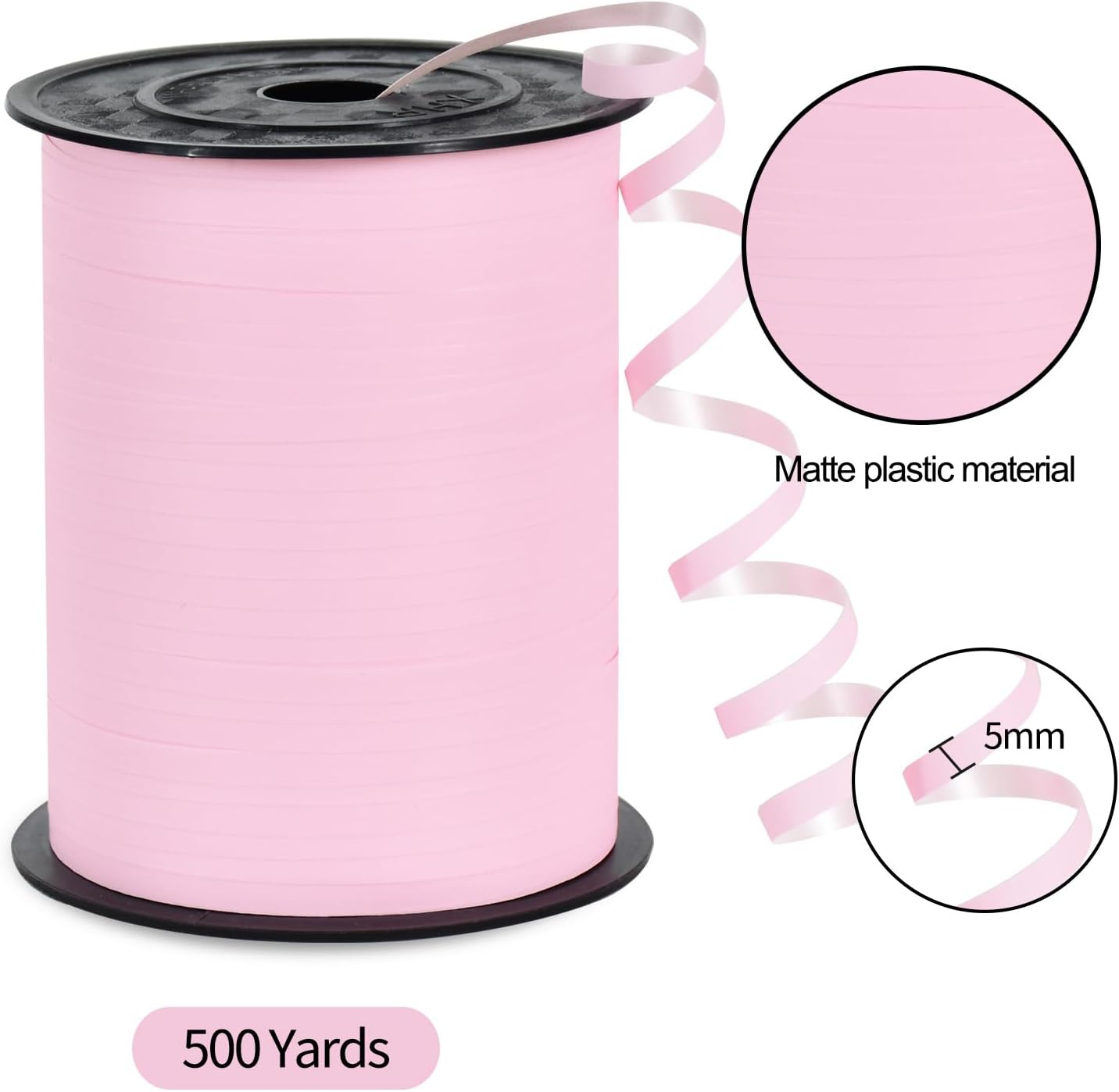 TONIFUL 500 Yards Curling Ribbon-Balloon Ribbon-Balloon String for Art&Craft Decor,Gift Wrapping,Ribbons and Bows for Christmas New Year Birthday Gifts (Silver)