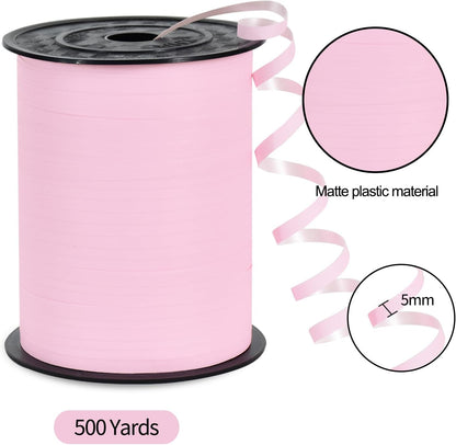 TONIFUL 500 Yards Curling Ribbon-Balloon Ribbon-Balloon String for Art&Craft Decor,Gift Wrapping,Ribbons and Bows for Christmas New Year Birthday Gifts (Silver)