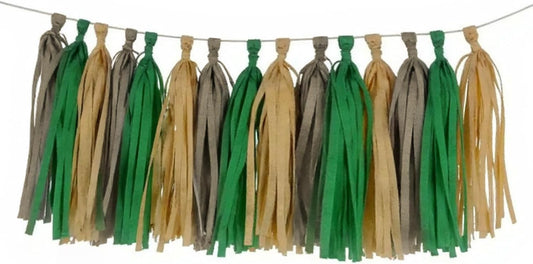 Rainbow Tissue Paper Tassels Colorful Party Tassel Garland Banner Decorations, DIY Kits,Pack of 30