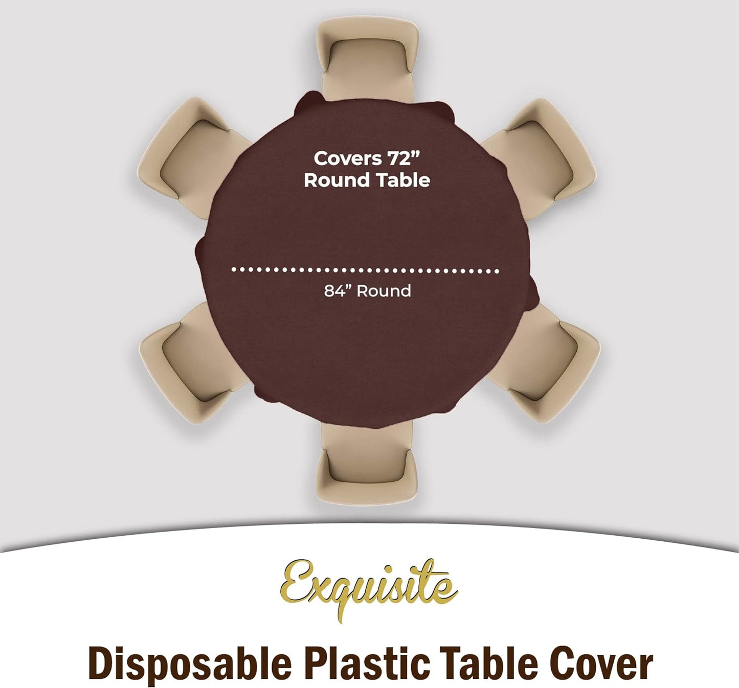 12-Pack Premium Plastic Tablecloth 54in. x 108in. Rectangle Table Cover - Dark Blue - Colors B