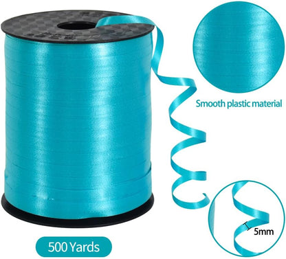 TONIFUL 500 Yards Curling Ribbon-Balloon Ribbon-Balloon String for Art&Craft Decor,Gift Wrapping,Ribbons and Bows for Christmas New Year Birthday Gifts (Silver)
