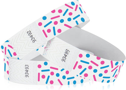 500 WristCo Swimming Pool Tyvek Wristbands for Events – Security Cuts & Tamper-Proof Design to Prevent Reuse – Premium-Grade Bracelets for Hospital & Medical ID, Party & VIP Identification