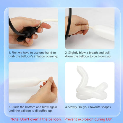 260 Balloons Clear 100 Pcs Long Balloons For Tying Balloon Arch Back To School Animal Balloon Clear 260 Globos Largos Para Hacer Figuras Birthday Valentines Party Decor