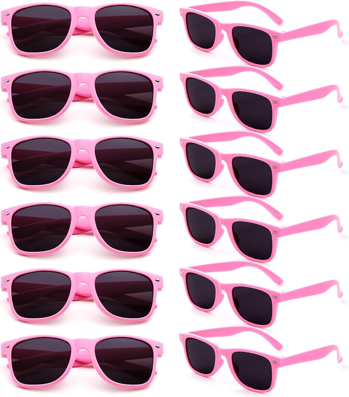 Party Sunglasses Bulk - Adult Retro Plastic Pack of 12 Vintage Sunglasses for Men Women - Party Favors