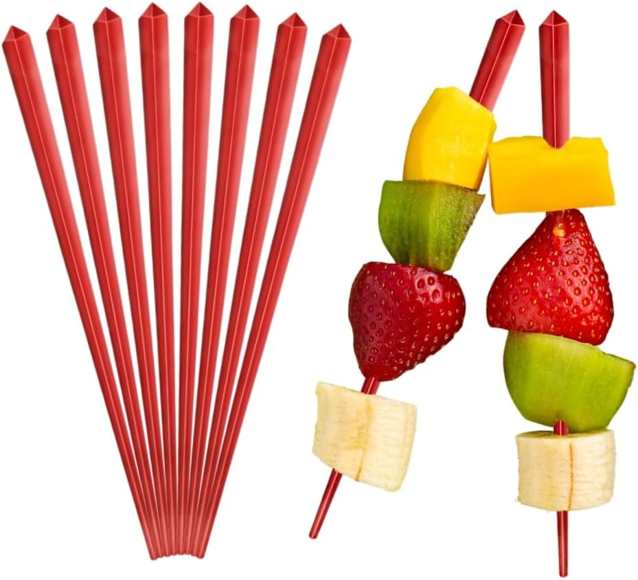1000 Pcs Cocktail Picks Prism 7.62cm (3") - Sleek, Stylish Garnish for Cocktails, Perfect Plastic Toothpicks for Appetizers & Drinks, Versatile Fancy Skewers Food Pick for Charcuterie Parties