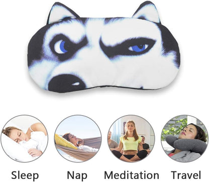 Tphon Sleep Mask for Adult Kids Boys Girls Funny Blindfolds Soft Cute Animal Sleeping Masks with Adjustable Strap for Travel Naps Shift Works Games