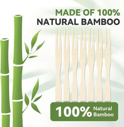 100PCS Cocktail Picks, Fancy Toothpicks for Appetizers, Decorative Skewers for Appetizers Drinks Party Fruit, 4.7 Inch Long Wooden Bamboo Gold Ball Food Sticks Charcuterie Boards Accessories