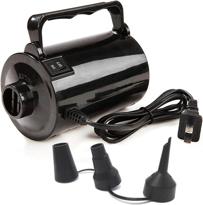 Artigarden Electric Air Pump Portable 460W Quick-Fill Air Pump Air Flow 45CFM 2.1PSI with Hose 5 Nozzles 120V AC Inflator Deflator Pump for Air Mattress Air Bed Inflatable Cushion Boat Swimming Ring
