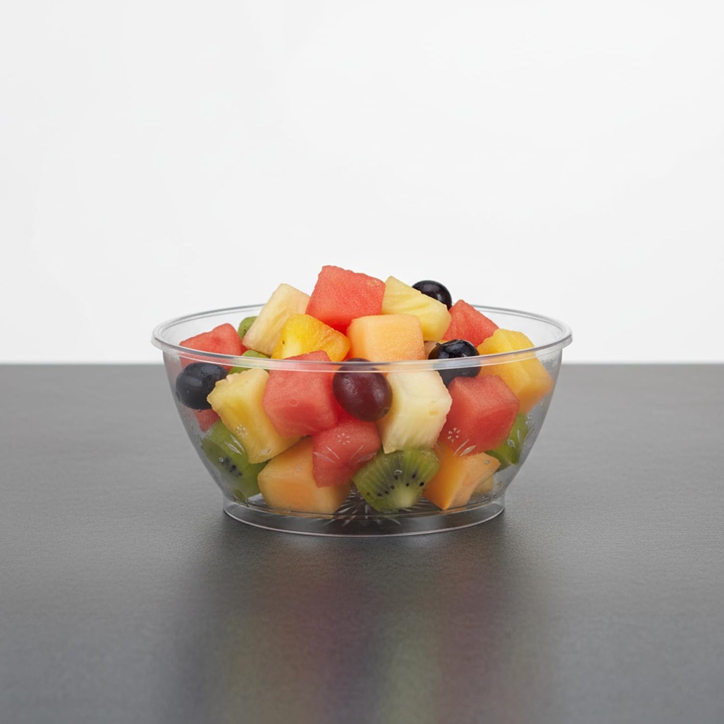 Clear Plastic Serving Bowls for Party - 6 oz, Elegant Disposable Serving Bowls & Chip bowls for Parties & Weddings, Perfect Party Bowls for Serving Food & Candy Bowls for Candy Buffet (20 Count)
