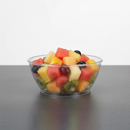Clear Plastic Serving Bowls for Party - 6 oz, Elegant Disposable Serving Bowls & Chip bowls for Parties & Weddings, Perfect Party Bowls for Serving Food & Candy Bowls for Candy Buffet (20 Count)