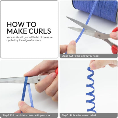 KMER LIFE Premium Red Curling Ribbon, 1/5" Wide x 500 Yards Christmas Curling Ribbons for Gift Wrapping, Party Decoration, Balloon String, Ribbons for Florist Flower (1 Roll)