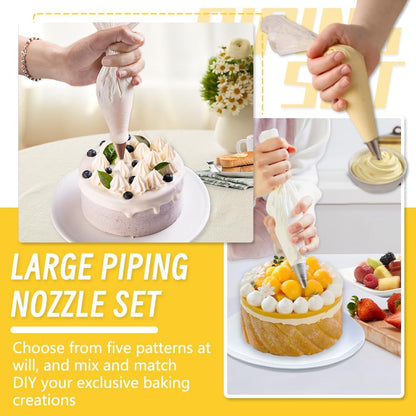 24 Inch Disposable Large Piping Bags,100 PACK Extra Large Thick Pastry Bags with 6 Bag Ties, Thickened Icing Bags,Cake Decorating Bags,Frosting Bags for Cake Decorating Cream Frosting