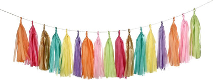 GUZON Tissue Paper Tassel DIY Party Garland Decor for All Events & Occasions ，40 Tassels Per Package