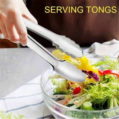2 Pack Gold Serving Tongs Gold Serving Utensils Salad Tongs Buffet Tongs Non-slip & Easy Grip Stainless Steel Gold Plated Buffet Serving Tongs, Salad, Ice, Oven (9.5 Inch) (Gold)