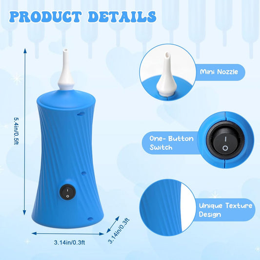 206 Balloon Pump Electric Air Pump for Long Balloon Inflator Blower for Foil Twisty Animal Balloons for Birthday Party Celebration Balloons Decorations