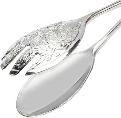 Salad Tongs, Zinc Alloy Kitchen Tongs, Bread Clips with Scissor Handles for Buffet, Appetizers, Party, Serving Food, Cooking