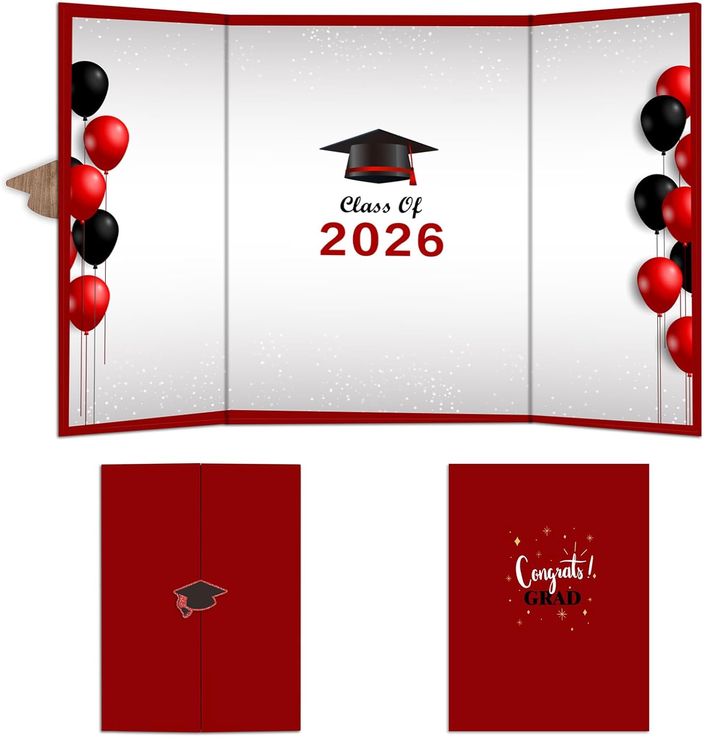 DYIRBIIY 18"X12" Graduation Signature Board - Class of 2026 - Grad Guest Book Alternative for College & High School Students, Congrats Graduate Gift, Party Favors & Decors(Blue) - A10