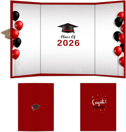DYIRBIIY 18"X12" Graduation Signature Board - Class of 2026 - Grad Guest Book Alternative for College & High School Students, Congrats Graduate Gift, Party Favors & Decors(Blue) - A10