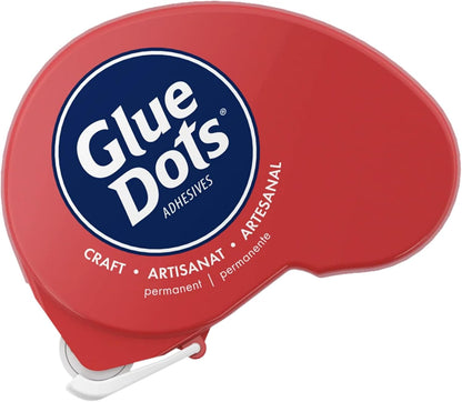 Glue Dots, Craft Dots, Double-Sided, 1/2", .5 Inch, 200 Dots, DIY Craft Glue Tape, Sticky Adhesive Glue Points, Liquid Hot Glue Alternative, Clear