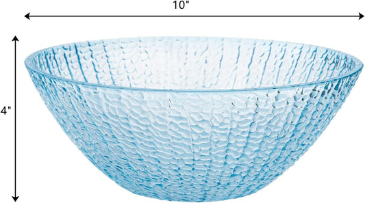 Frcctre Set of 6 Large Plastic Mixing Bowls Set, 93 Oz Round Disposable Plastic Serving Bowls Salad Bowl for Party, Snack, Salad, Chip, Popcorn
