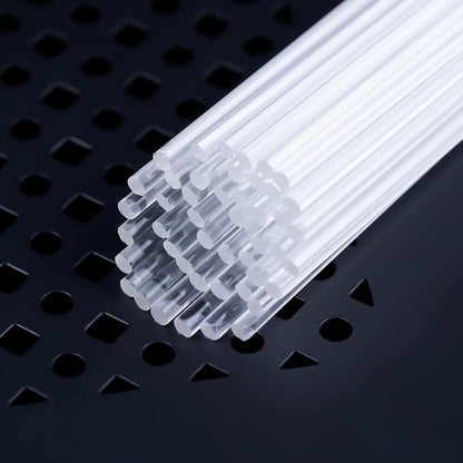 50 Pieces Acrylic Lollipop Sticks, Clear Cake Pops for Candy Dessert Chocolate Handmade DIY, 4 Inch(3mm Diameter)