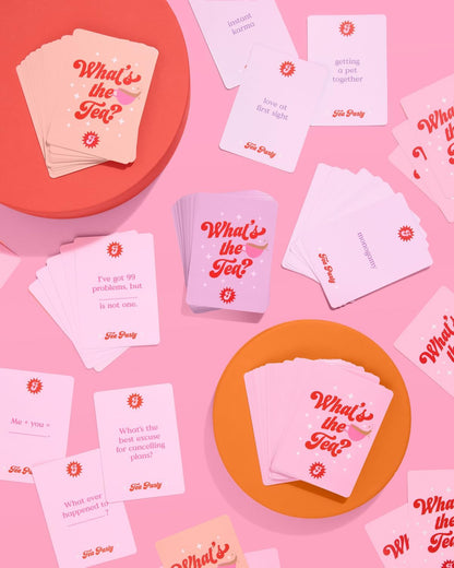 xo, Fetti What's The Tea? Playing Card Game | Bachelorette Party Activity, Cute Birthday Event, Adult Girl's Night Spill The Tea Fun, Group Bach Decor, Funny Party Supplies