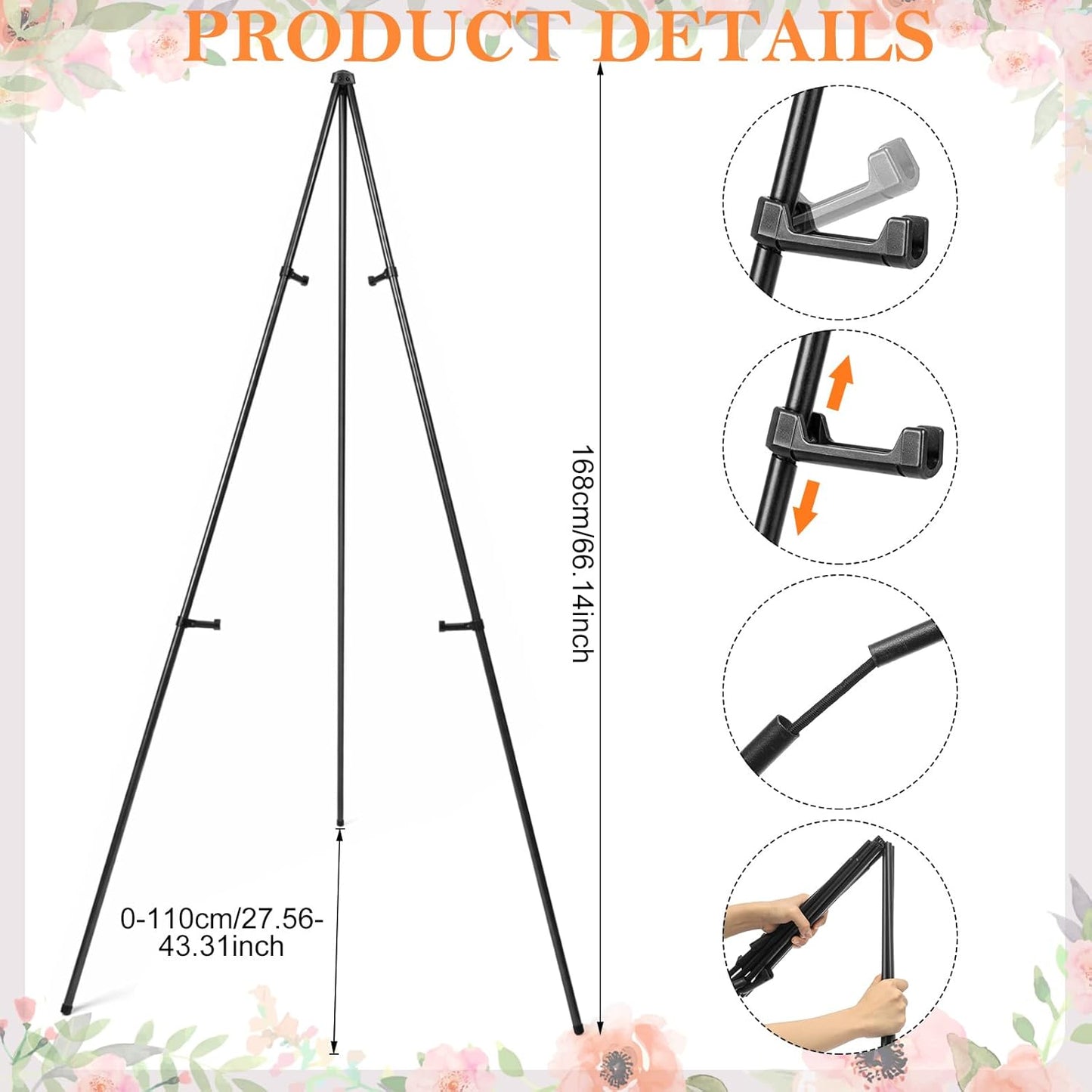 Yousoontic 3 Pcs Graduation Party Welcome Sign with Photo Set 18x24" Acrylic Wildflower 2026 Yard Sign with Easel Stand 24.6ft Flower Garland Grad Senior High School College Decor for Graduation Party