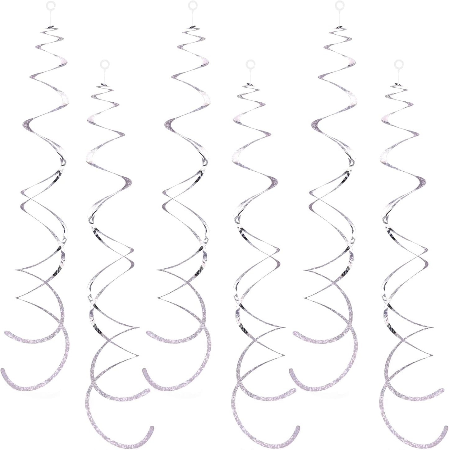 30 Pieces Gold Hanging Swirl Decorations Sparkle Golden Plastic Streamers Ceiling Decorations Wedding Bachelorette Baby Shower Birthday Party Anniversary Graduation Christmas New Year Decorations