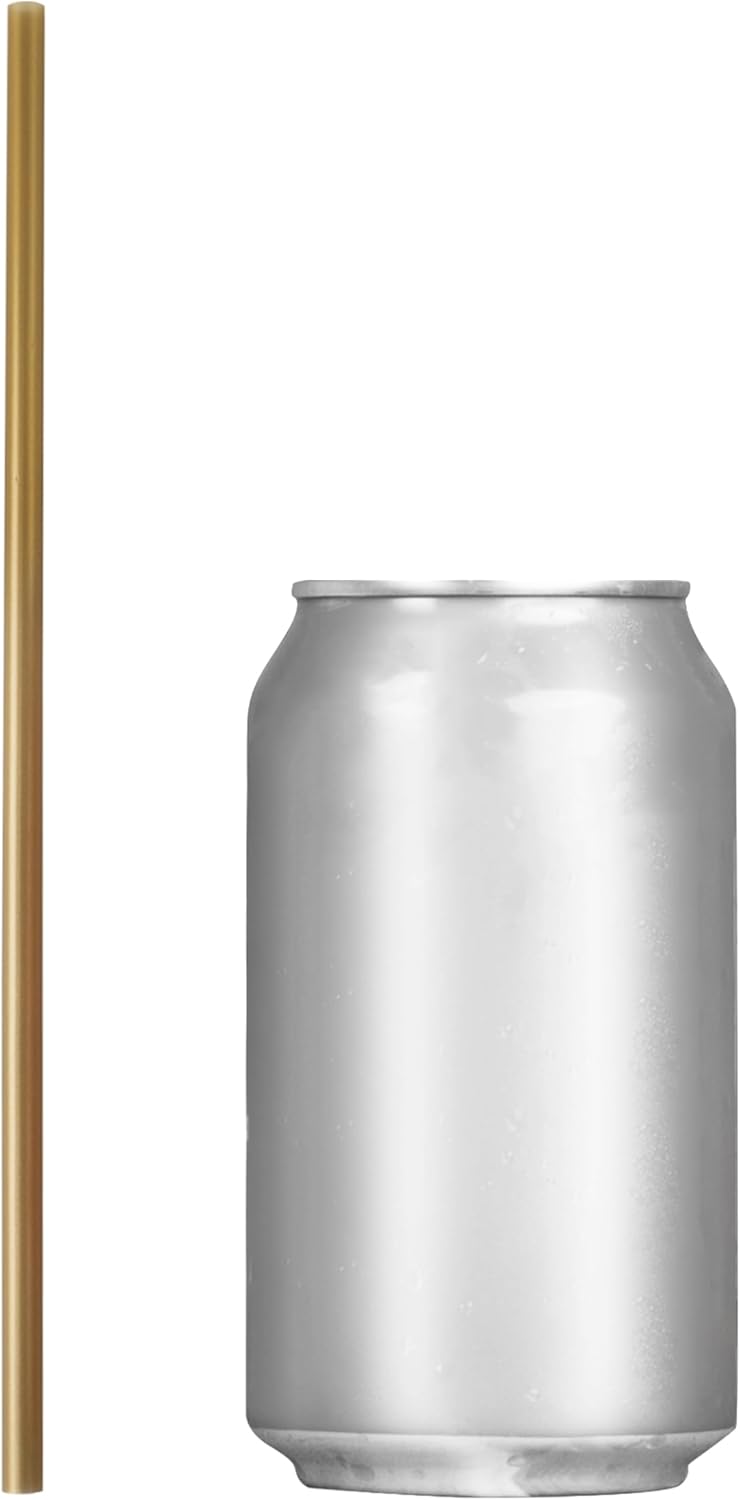 7.75" Plastic Straws (500 Count), Disposable Straws - Made For Standard 16oz Glass (Black)