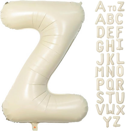 Cream Letter A Balloons,40 Inch Balloons Letter A Mylar Helium Large A Balloon for Birthday Party Anniversary Decorations