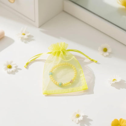 joycraft 50Pcs Organza Bags, 2x3 inch Gift Favor Bags, White Wedding Favor Bags, Jewelry Pouches with Drawstring, Mesh Bags Drawstring for Jewelry, Festival, Makeup, Candy, Desserts