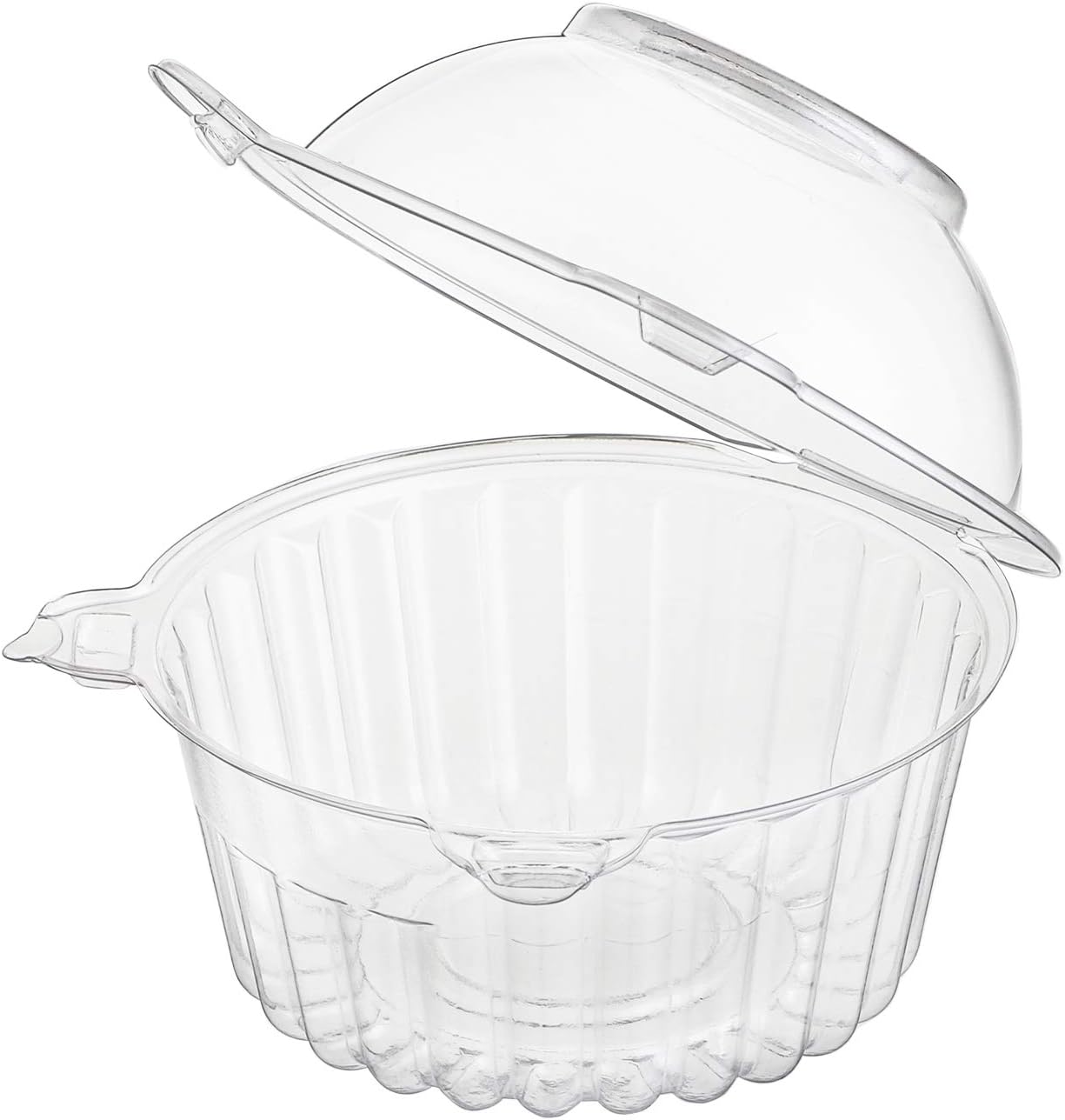 Bekith 150 Pack Individual Cupcake Containers, Plastic Cupcake Holder with Lid, Single Cupcake Boxes, Muffin Container for Party, Stackable