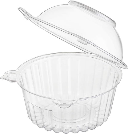Bekith 150 Pack Individual Cupcake Containers, Plastic Cupcake Holder with Lid, Single Cupcake Boxes, Muffin Container for Party, Stackable