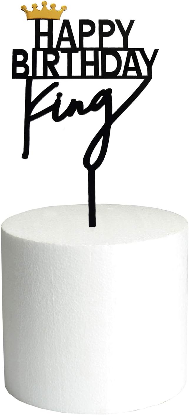 DIY Happy birthday Cake Topper Black Acrylic