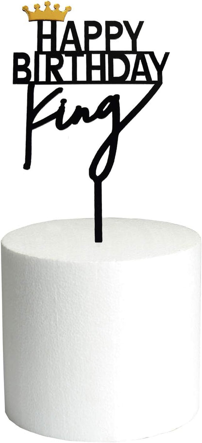 DIY Happy birthday Cake Topper Black Acrylic