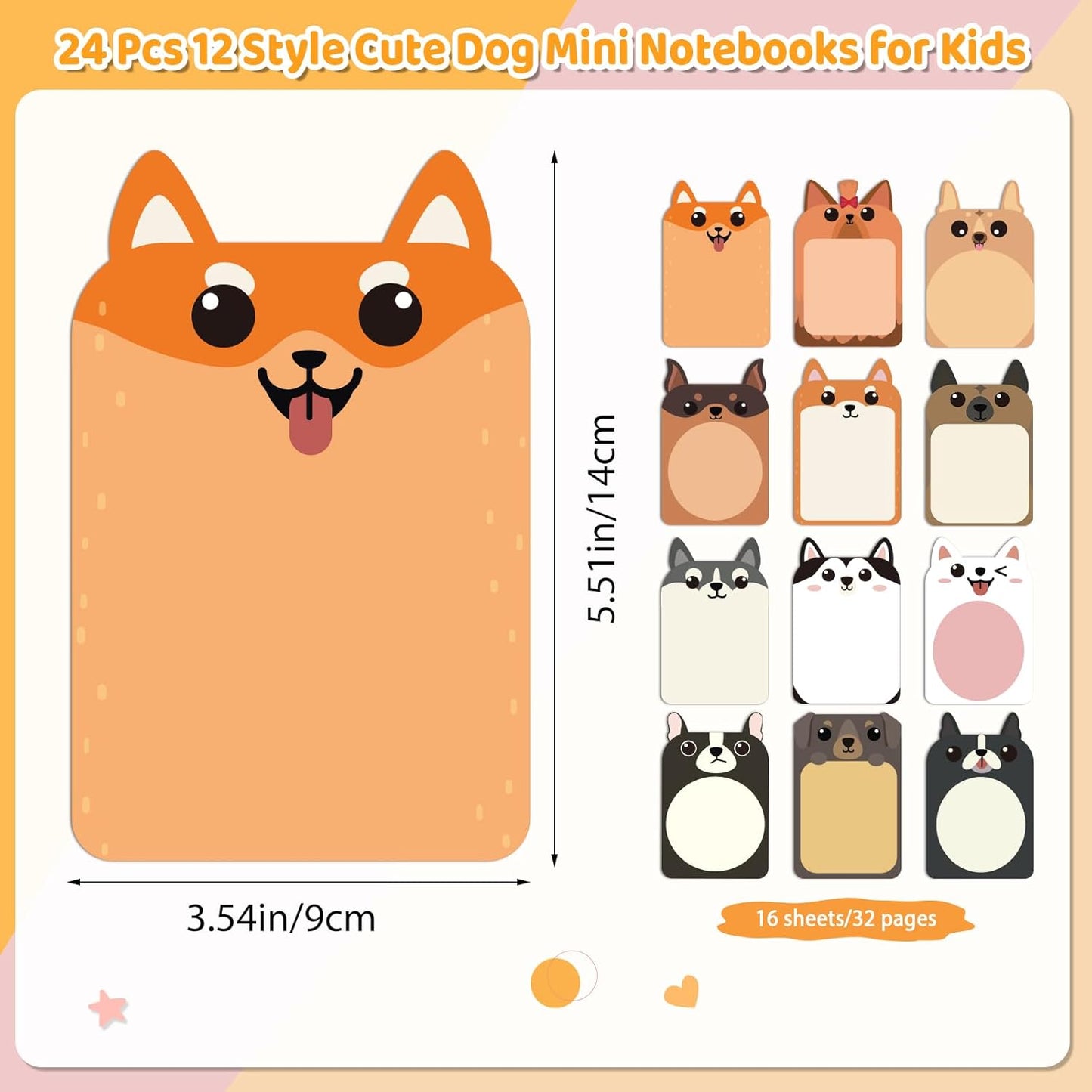 BESARME 24 Packs Mini Notebooks for Kids, Cute Animal Small Pocket Notepads Lined Mini Journal Easter Basket Stuffers Classroom Prizes Gifts Birthday Party Favors