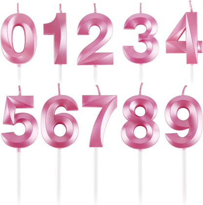 BEAN LIEVE Blue Birthday Candles - Number Cake Candles, Happy Birthday Numeric Candles Number 0 1 2 3 4 5 6 7 8 9 Used for Cake Decoration on Birthday Parties and Wedding Anniversary Celebration