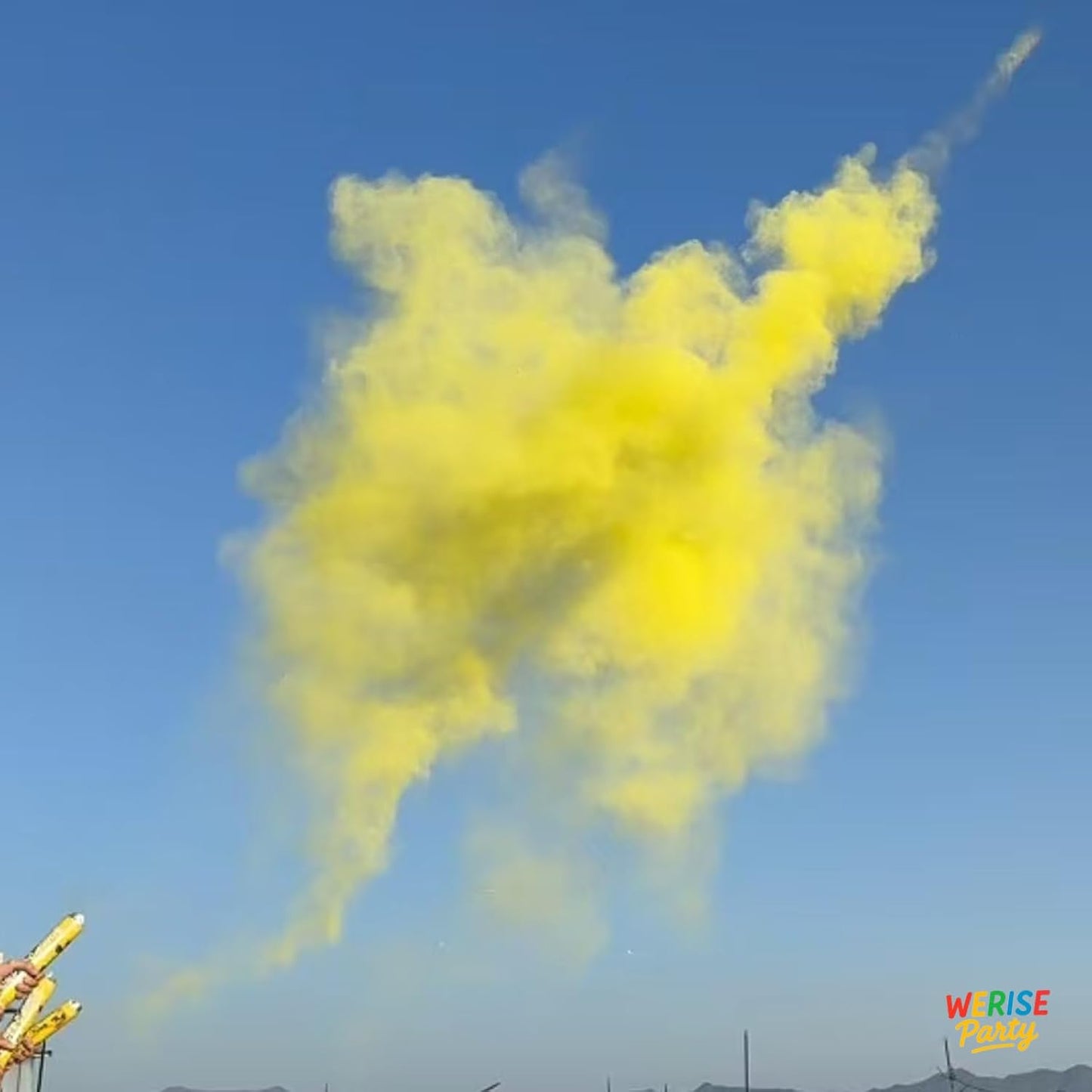 Red Powder Cannon Poppers, WERISE Party Biodegradable Smoke Poppers Cannon 12 Inch Powder Poppers for Birthday Party Valentines Day and Graduation 2 Pack