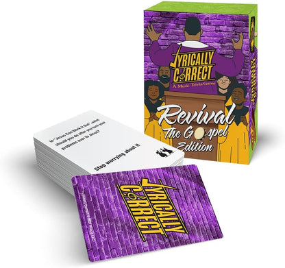 Lyrically Correct '90s & 2000s Music Trivia Card Game - Hip Hop and R&B Edition - Finish the Lyrics Challenge, Fun for Adults, Party or Family Night