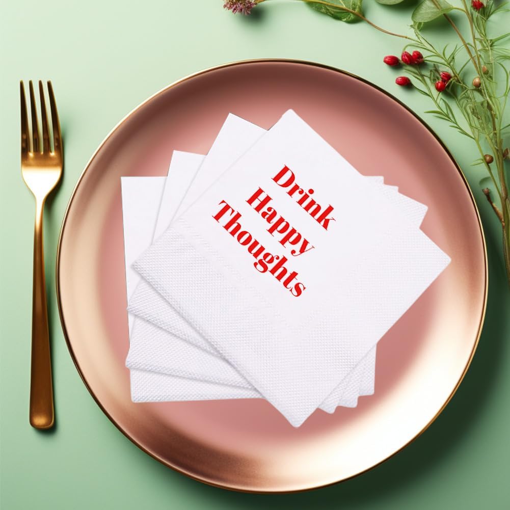 Funny Cocktail Napkins 100Pcs Funny Quotes Saying Disposable Paper Party Napkins 4.5 x 4.5 Two-ply (I Feel Sorry For People Who Don’t Know Us Napkins)